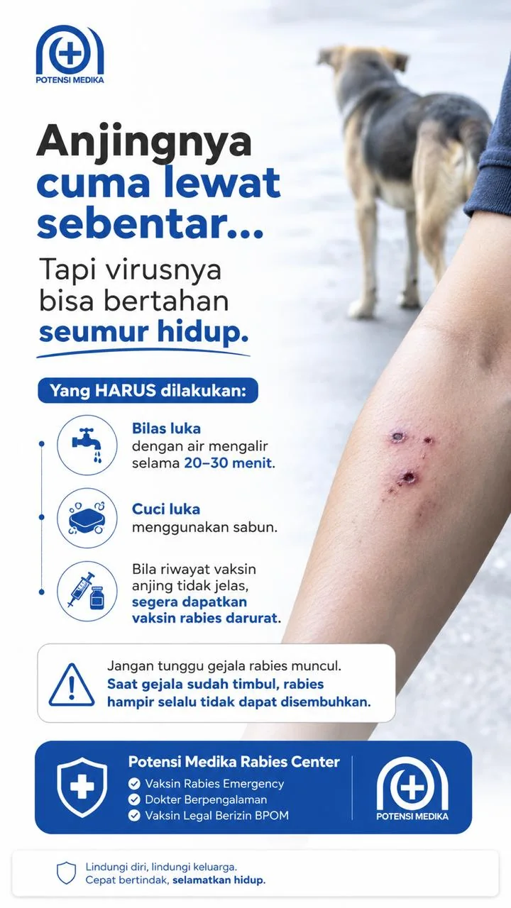 Poster edukasi rabies