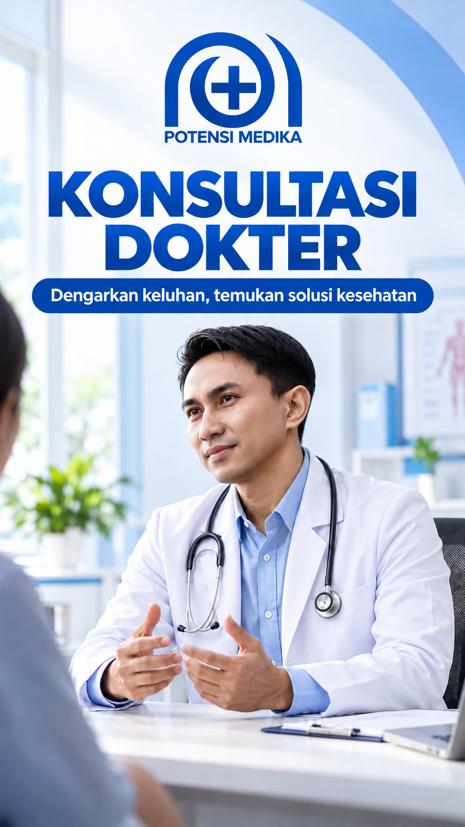 Poster konsultasi dokter Potensi Medika