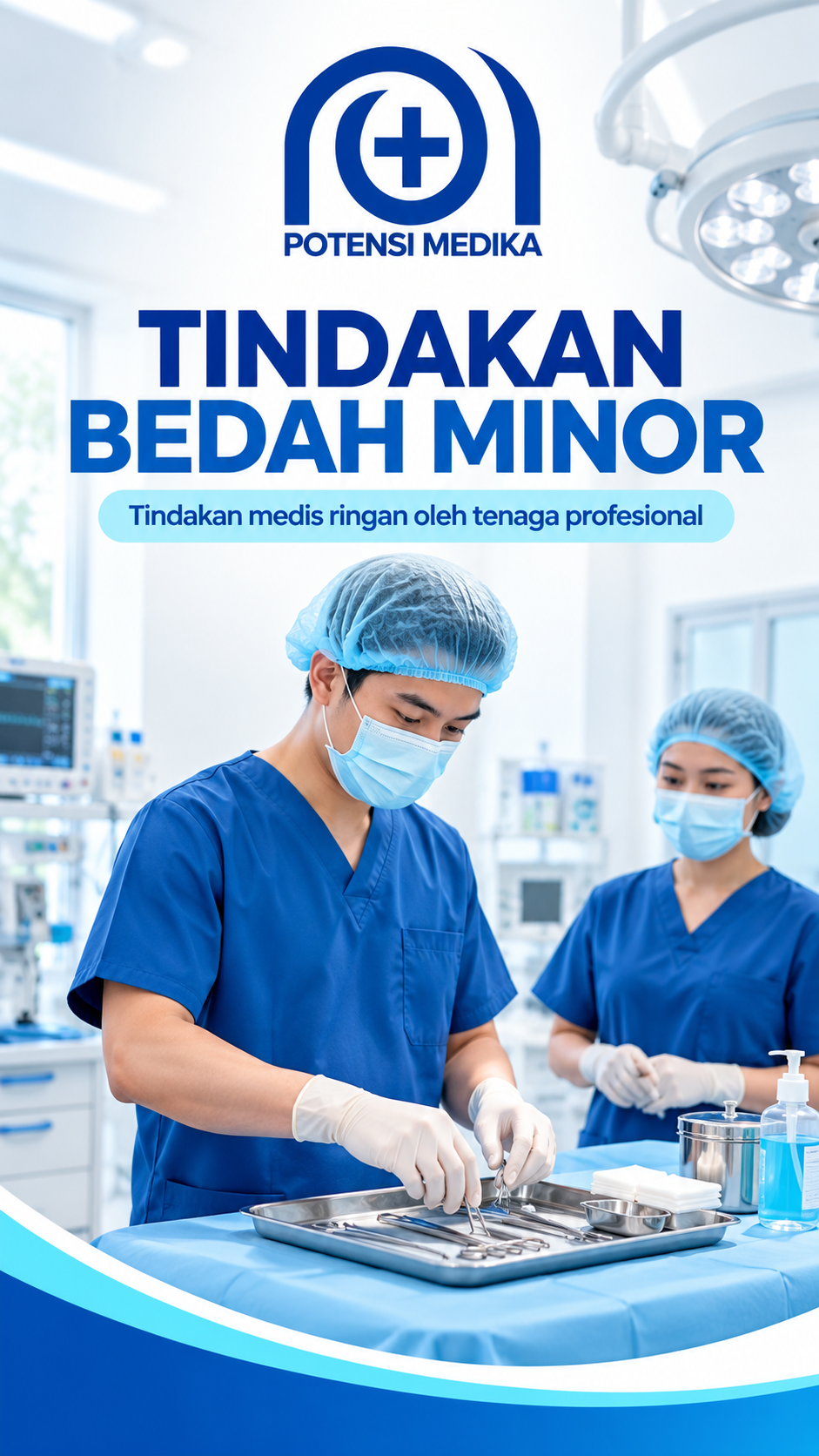 Poster tindakan operatif minor Potensi Medika