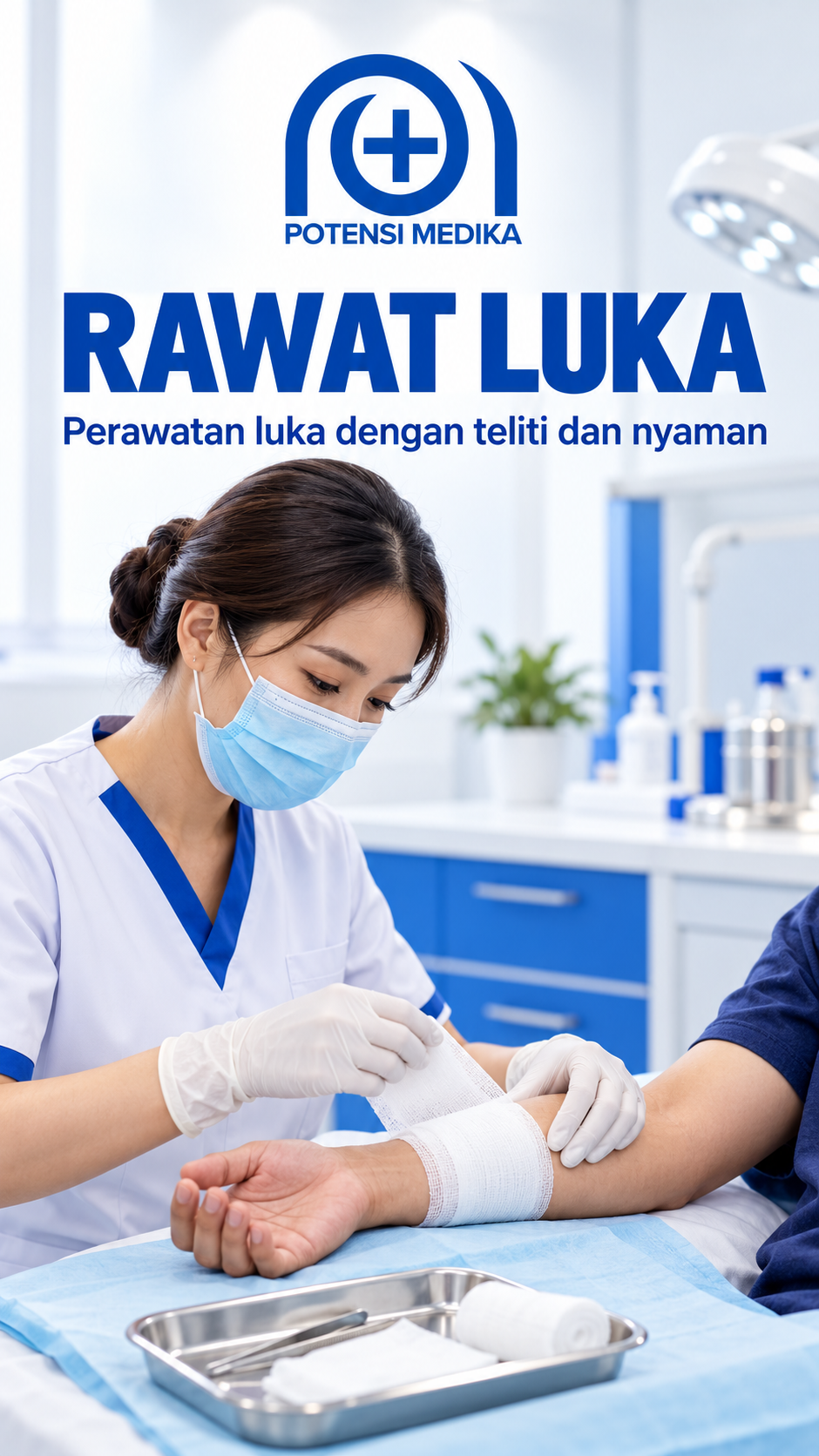 Poster layanan rawat luka Potensi Medika
