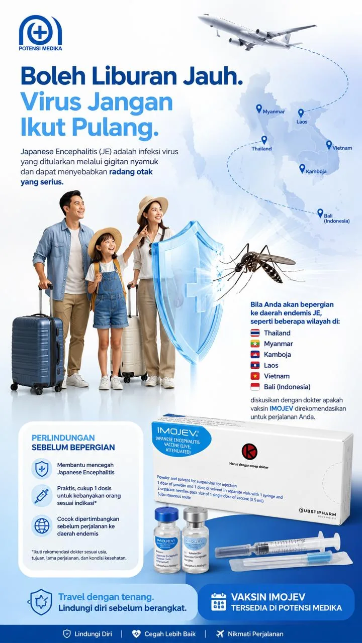 Poster informasi vaksin Imojev